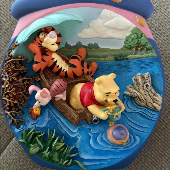 Walt Disney Winnie the Pooh's Hunnypot Adventures Fishin For Fun 3D Plate Tigger - Picture 4 of 4